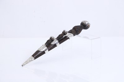 Lot 403 - A Scottish silver-mounted dirk