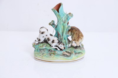 Lot 132 - A Staffordshire pearlware spill vase