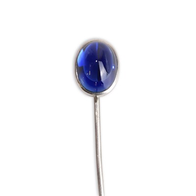 Lot 20 - An unheated sapphire stick pin