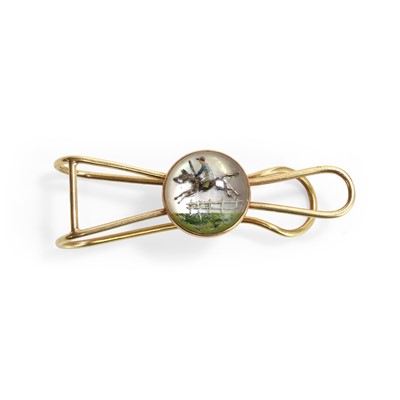 Lot 41 - An equestrian tie clip