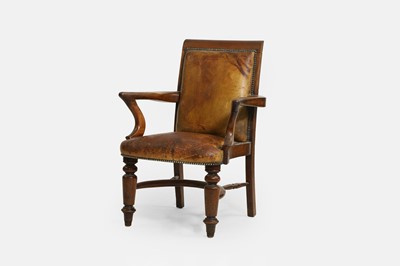 Lot 479 - A late Victorian mahogany armchair