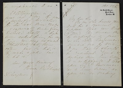 Lot 100 - Florence NIGHTINGALE - Autograph Letter Signed.