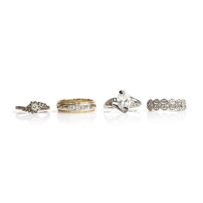 Lot 272 - Four 9ct gold rings