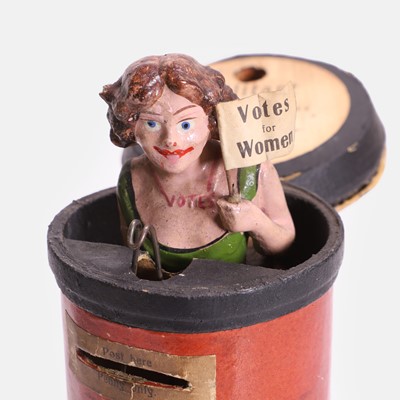 Lot 261 - A rare suffragette letter-box money box