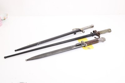 Lot 396 - A group of three bayonets