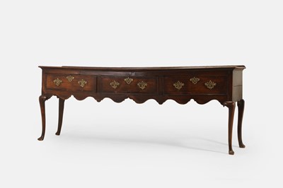 Lot 195 - A George II oak dresser