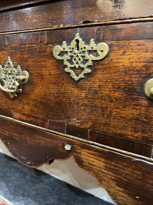 Lot 195 - A George II oak dresser