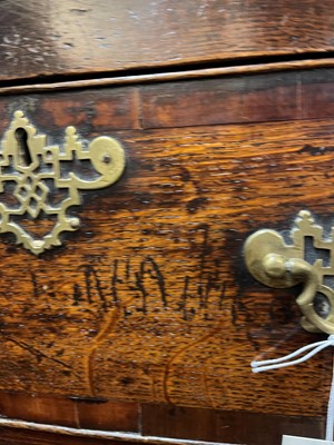 Lot 195 - A George II oak dresser