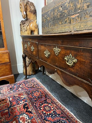 Lot 195 - A George II oak dresser