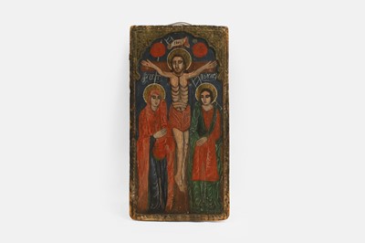 Lot 189 - An icon of the Crucifixion