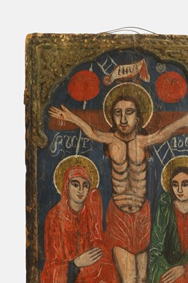 Lot 189 - An icon of the Crucifixion