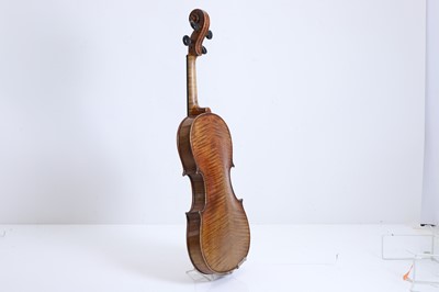 Lot 351 - A cased maple wood violin