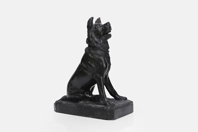 Lot 259 - A grand tour serpentine marble figure of the Jennings Dog