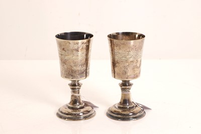 Lot 6 - Two Limited Edition Hertford silver goblets