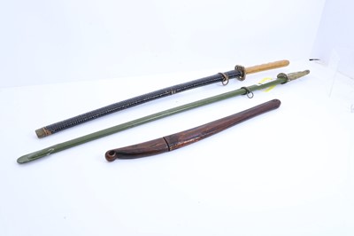 Lot 414A - Three Japanese swords