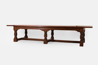 Lot 131 - A large 17th-century-style oak refectory table