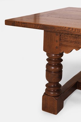 Lot 131 - A large 17th-century-style oak refectory table
