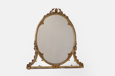 Lot 317 - A Victorian giltwood and gesso overmantel mirror