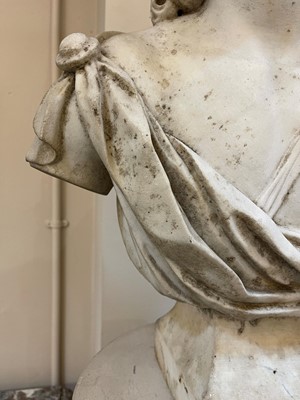 Lot 40 - A marble bust of Apollo