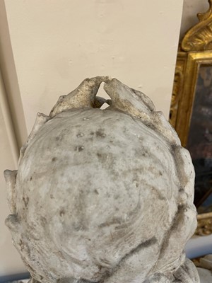 Lot 40 - A marble bust of Apollo