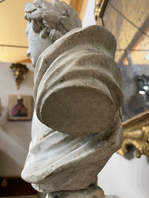 Lot 40 - A marble bust of Apollo