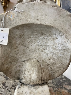 Lot 40 - A marble bust of Apollo