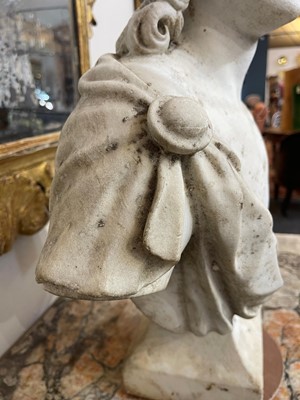 Lot 40 - A marble bust of Apollo
