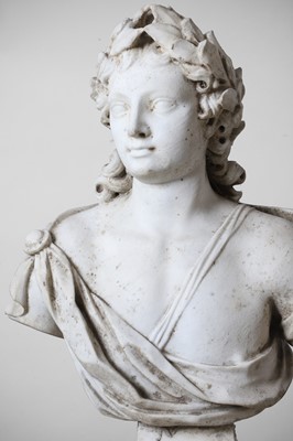 Lot 40 - A marble bust of Apollo