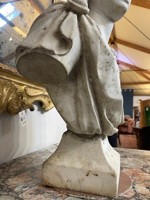 Lot 40 - A marble bust of Apollo