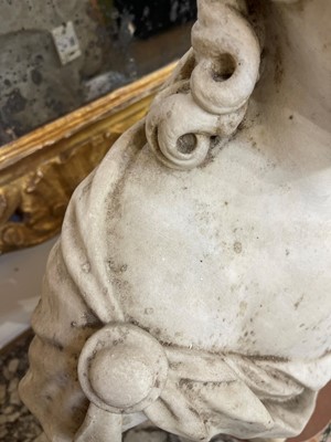 Lot 40 - A marble bust of Apollo