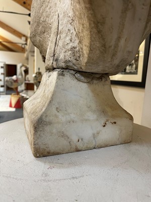 Lot 40 - A marble bust of Apollo