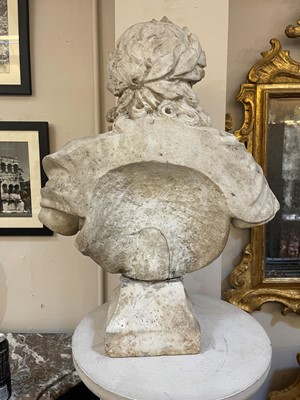 Lot 40 - A marble bust of Apollo