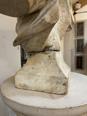 Lot 40 - A marble bust of Apollo