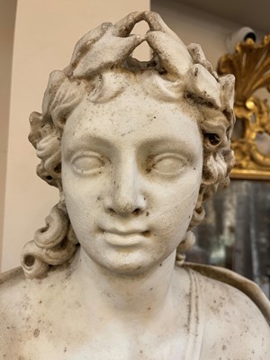 Lot 40 - A marble bust of Apollo