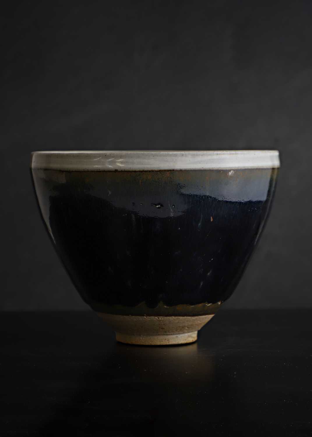 Lot 24 - A Chinese russet-splashed black-glazed bowl