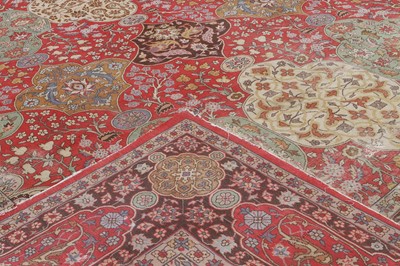 Lot 165 - A very large Safavid wool carpet