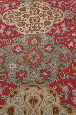 Lot 165 - A very large Safavid wool carpet