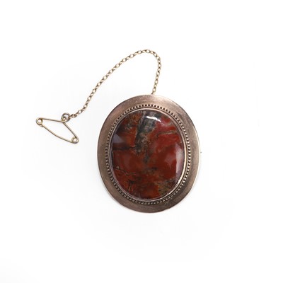 Lot 16 - A Victorian jasper brooch