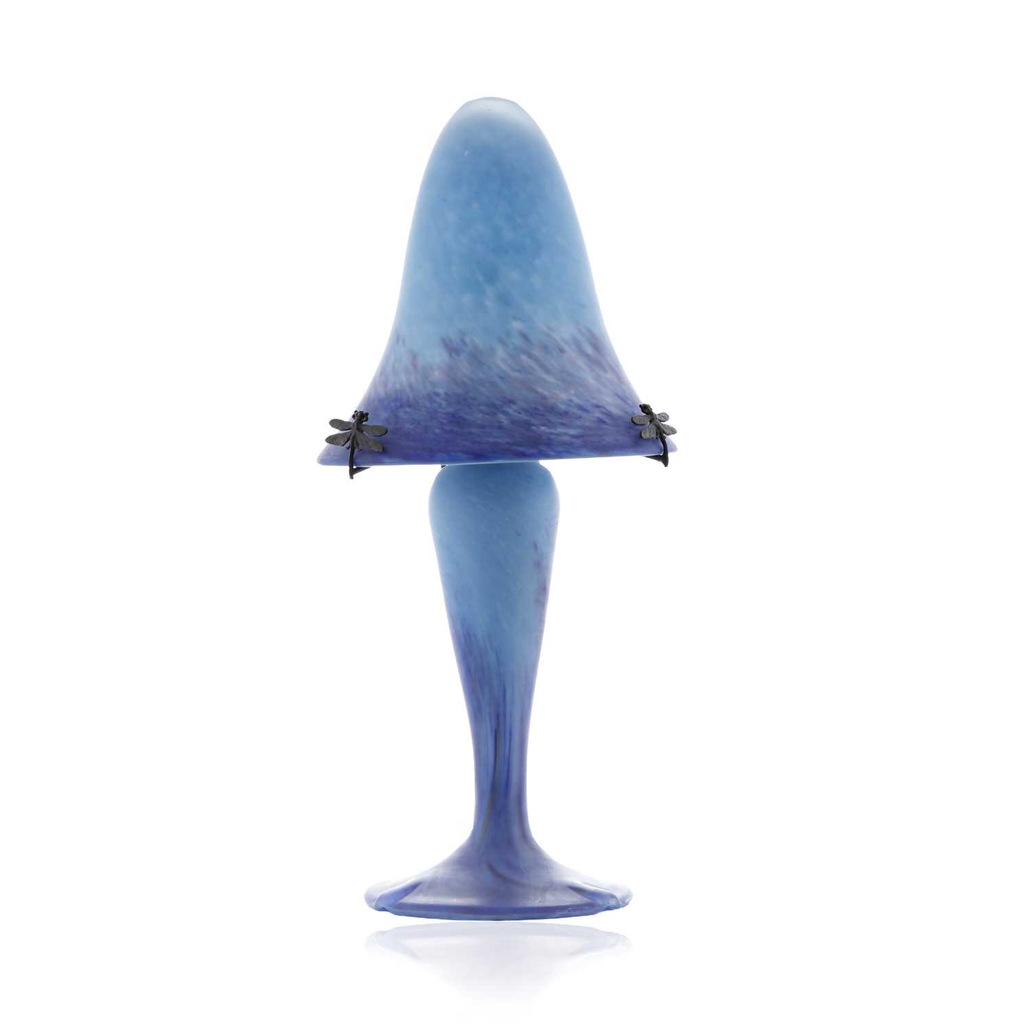 Lot 112 - A Le Verre Français glass lamp