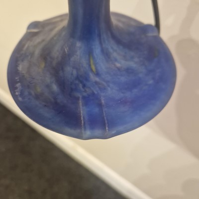 Lot 112 - A Le Verre Français glass lamp