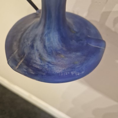Lot 112 - A Le Verre Français glass lamp