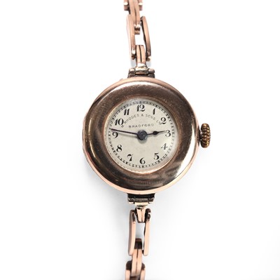 Lot 428 - A 9ct rose gold ladies' Rolex mechanical watch