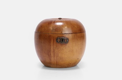 Lot 549 - A George III fruitwood tea caddy