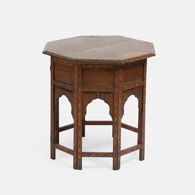 Lot 280 - An Indian octagonal rosewood low table