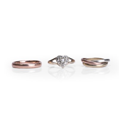 Lot 277 - A group of three rings