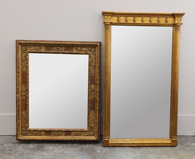 Lot 494 - Two gilt framed wall mirrors