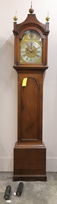 Lot 204 - A George III oak eight day longcase clock