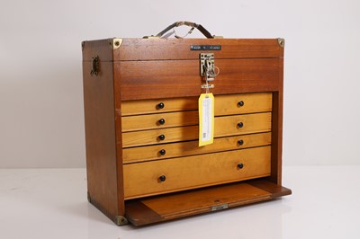 Lot 324 - A mid-20th-century wooden engineer's tool chest by EMIR