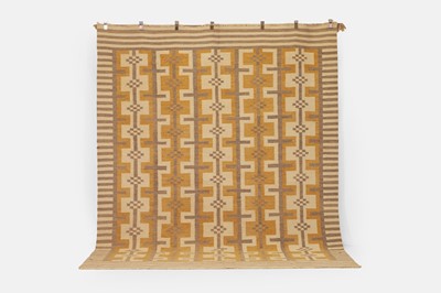 Lot 470 - A Scandinavian-style flat-weave wool carpet