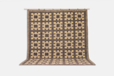 Lot 388 - A flat-weave wool carpet in the style of Barbro Nilsson